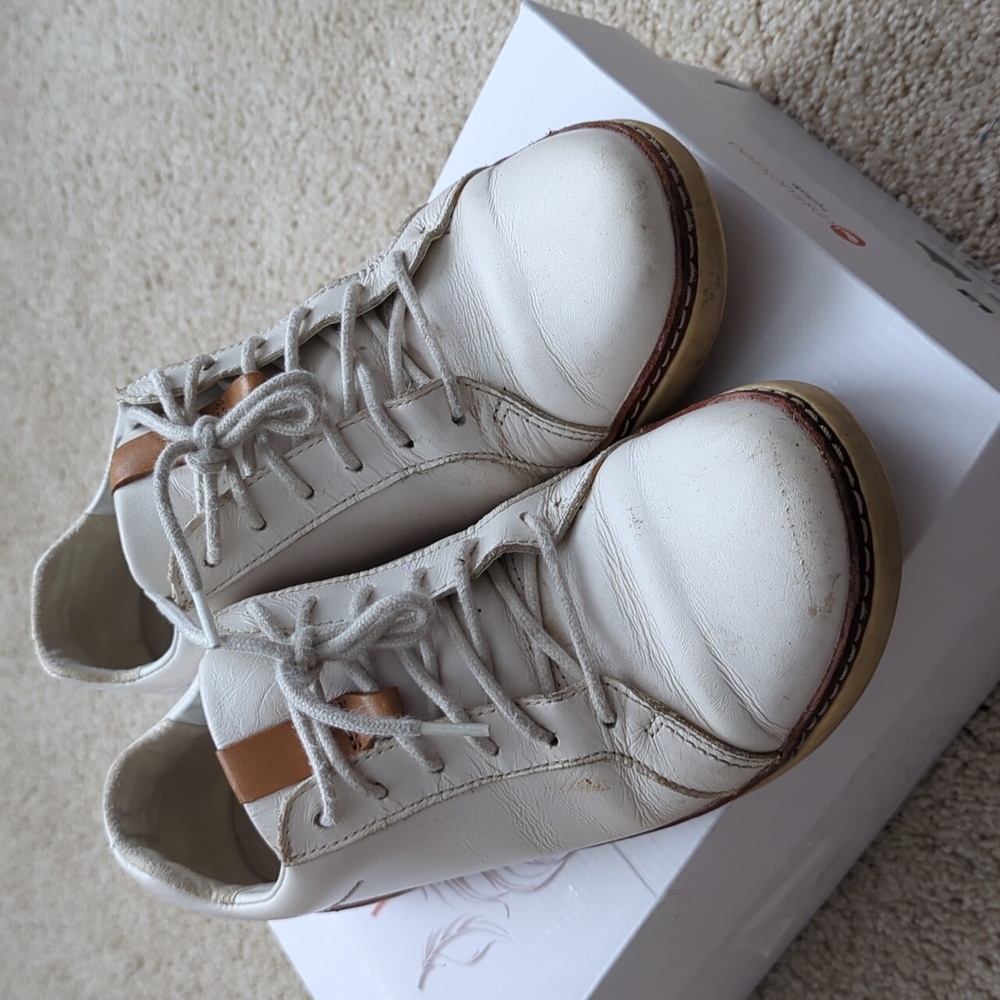 Clarks unstructured leather sneakers